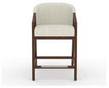 Canadel Modern Angle Counter Stool in Cognac Washed, TW Fabric, front view