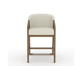 Canadel Modern Angle Counter Stool in Pecan Washed, TW Fabric, front view