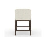 Canadel Modern Angle Counter Stool in Hazelnut Washed, TW Fabric, back view