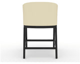 Canadel Modern Angle Counter Stool in Dark Smoke, XZ Faux Leather, back view
