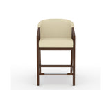 Canadel Modern Angle Counter Stool in Cognac Washed, XZ Faux Leather, front view