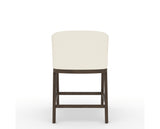 Canadel Modern Angle Counter Stool in Hazelnut Washed, YJ Faux Leather, back view