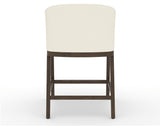 Canadel Modern Angle Counter Stool in Hazelnut Washed, YJ Faux Leather, back view