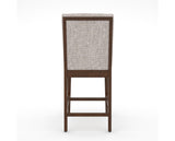Canadel Modern Box Back Counter Stool in Cognac Washed, FP Crypton®, back view