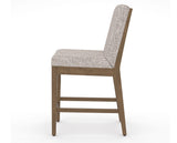 Canadel Modern Box Back Counter Stool in Pecan Washed, FP Crypton®, side view