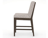 Canadel Modern Box Back Counter Stool in Hazelnut Washed, FP Crypton®, side view