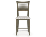Canadel Upholstered Counter Stool 8229 in FP Crypton® and 08 Shadow and Fixed Base, front view