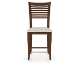 Canadel Upholstered Counter Stool 8229 in FP Crypton® and 19 Cognac Washed and Fixed Base, front view