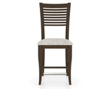 Canadel Upholstered Counter Stool 8229 in FP Crypton® and 29 Hazelnut Washed and Fixed Base, front view