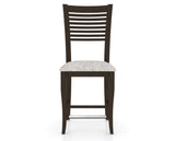 Canadel Upholstered Counter Stool 8229 in FP Crypton® and 59 Davy's Grey and Fixed Base, front view