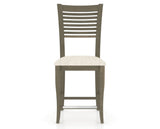 Canadel Upholstered Counter Stool 8229 in FT InsideOut® and 08 Shadow and Fixed Base, front view