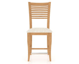 Canadel Upholstered Counter Stool 8229 in FT InsideOut® and 20 Caramel Washed and Fixed Base, front view