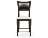 Canadel Upholstered Counter Stool 8229 in FT InsideOut® and 59 Davy's Grey and Fixed Base, front view