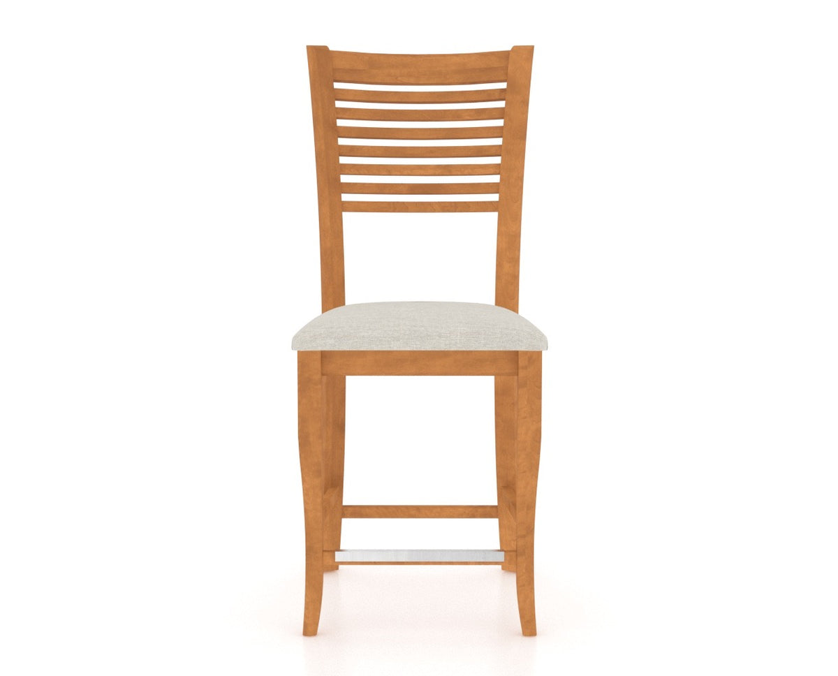 Canadel Upholstered Counter Stool 8229 in Fixed Base, front view