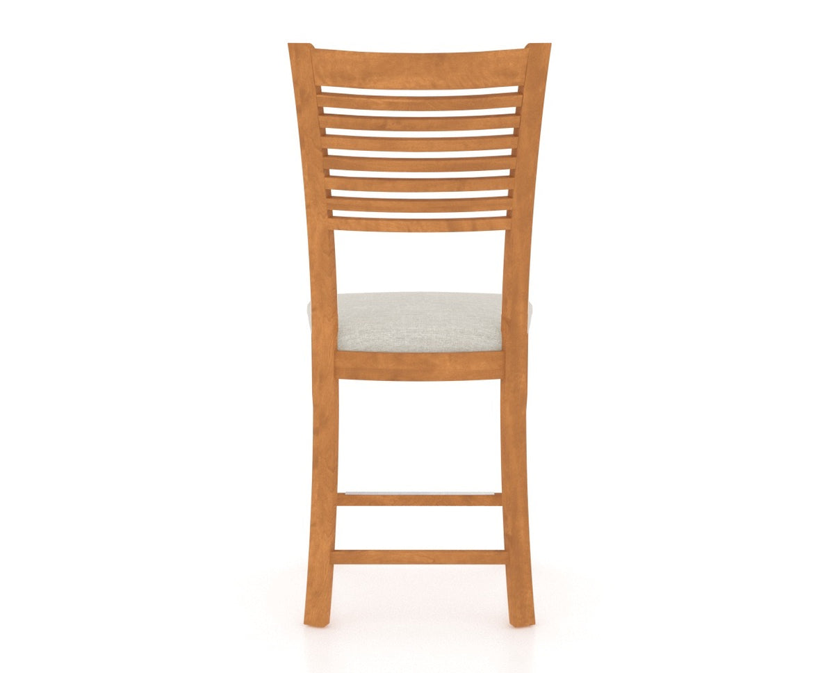 Canadel Upholstered Counter Stool 8229 in Fixed Base, back view