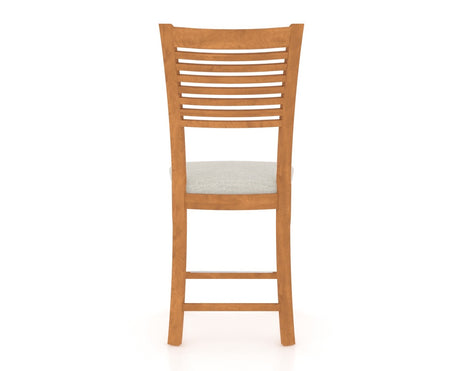 Canadel Upholstered Counter Stool 8229 in Fixed Base, back view