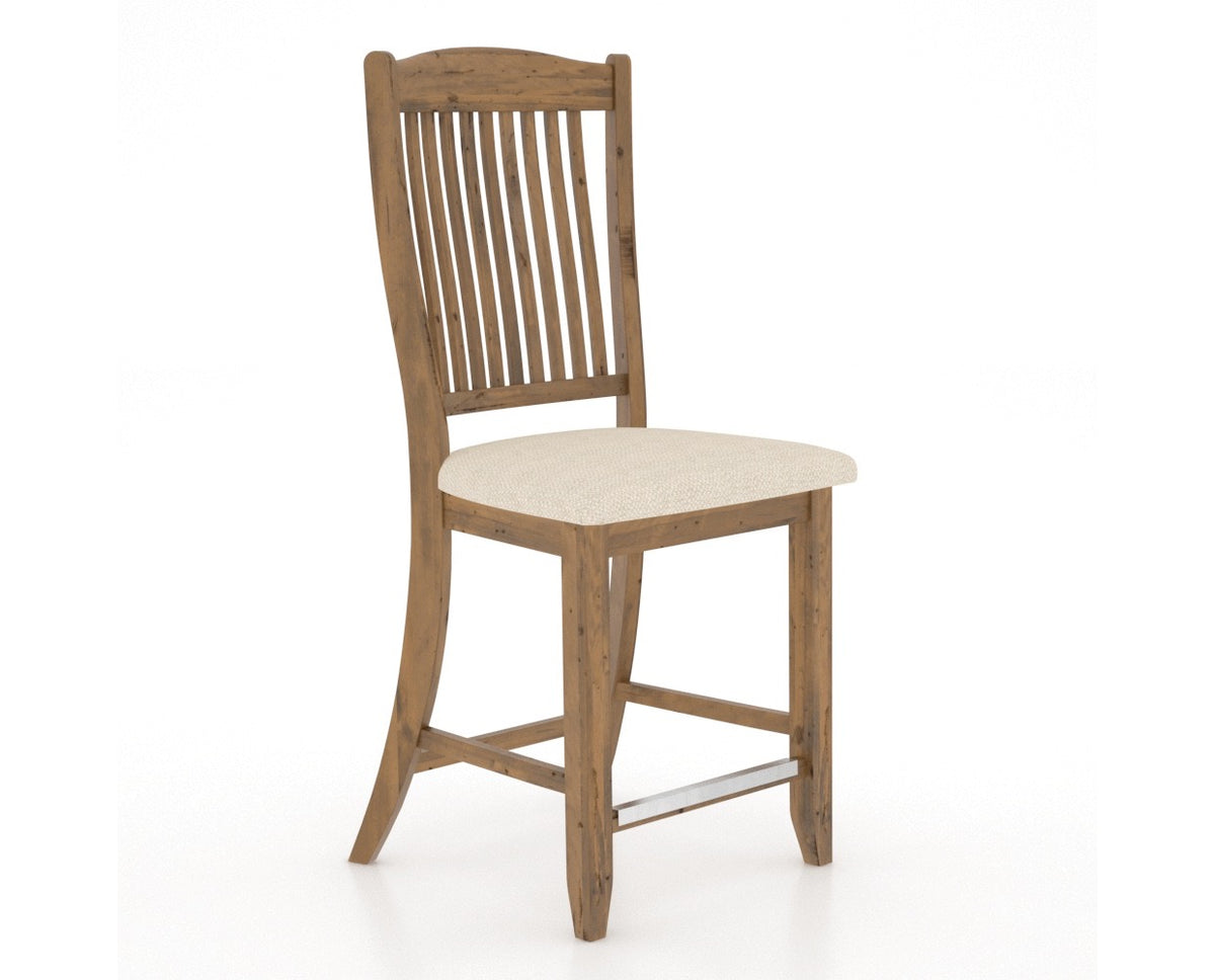 Canadel Champlain Counter Stool 8232 in Fixed Base, three-quarter view