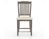 Canadel Champlain Upholstered Counter Stool 8232 in 6K Sunbrella® and 08 Shadow and Fixed Base, front view