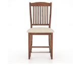 Canadel Champlain Upholstered Counter Stool 8232 in 6K Sunbrella® and 33 Spice Washed and Fixed Base, front view