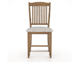 Canadel Champlain Upholstered Counter Stool 8232 in FP Crypton® and 03 Oak Washed and Fixed Base, front view