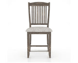 Canadel Champlain Upholstered Counter Stool 8232 in FP Crypton® and 08 Shadow and Fixed Base, front view