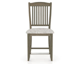Canadel Upholstered Counter Stool 8232 in FP Crypton® and 08 Shadow and Fixed Base, front view