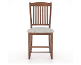 Canadel Champlain Upholstered Counter Stool 8232 in FP Crypton® and 33 Spice Washed and Fixed Base, front view