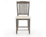 Canadel Champlain Upholstered Counter Stool 8232 in FT InsideOut® and 08 Shadow and Fixed Base, front view