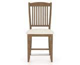 Canadel Upholstered Counter Stool 8232 in FT InsideOut® and 25 Pecan Washed and Fixed Base, front view