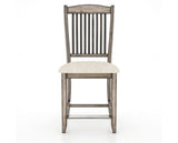 Canadel Champlain Upholstered Counter Stool 8232 in FT InsideOut® and 72 Heritage Nature and Fixed Base, front view