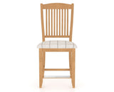 Canadel Upholstered Counter Stool 8232 in OZ Fabric and 20 Caramel Washed and Fixed Base, front view