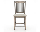 Canadel Champlain Upholstered Counter Stool 8232 in TB Fabric and 72 Heritage Nature and Fixed Base, front view