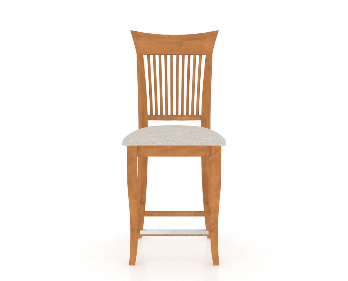 Canadel Upholstered Counter Stool 8270 in Fixed Base, front view