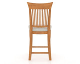 Canadel Upholstered Counter Stool 8270 in Fixed Base, back view