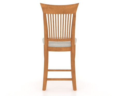 Canadel Upholstered Counter Stool 8270 in Fixed Base, back view