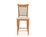 Canadel Upholstered Counter Stool 8274 in Fixed Base, front view