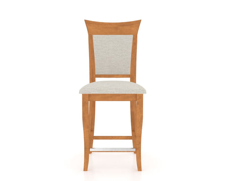 Canadel Upholstered Counter Stool 8274 in Fixed Base, front view