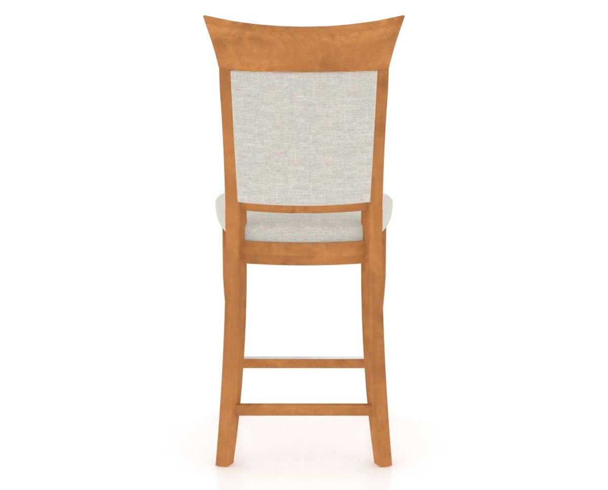 Canadel Upholstered Counter Stool 8274 in Fixed Base, back view