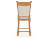Canadel Upholstered Counter Stool 8274 in Fixed Base, back view