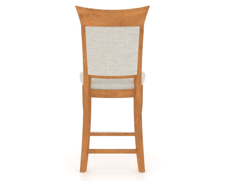 Canadel Upholstered Counter Stool 8274 in Fixed Base, back view