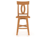 Canadel Swivel Counter Stool 7100 in Honey Washed, front view