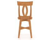 Canadel Swivel Counter Stool 7100 in Honey Washed, back view
