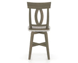 Canadel Swivel Counter Stool 7100 in FP Crypton® and 08 Shadow, back view