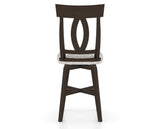 Canadel Swivel Counter Stool 7100 in FP Crypton® and 59 Davy's Grey, back view