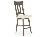 Canadel Swivel Counter Stool 7100 in FT InsideOut® and 08 Shadow, three-quarter view