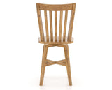 Canadel Champlain Swivel Counter Stool 7119 in Wood Seat and 01 Honey Washed, back view