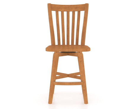 Canadel Swivel Counter Stool 7119 in Honey Washed, front view