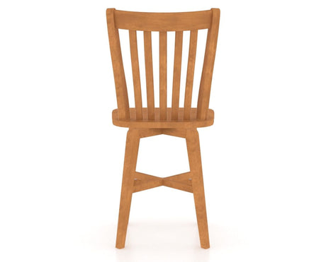 Canadel Swivel Counter Stool 7119 in Honey Washed, back view