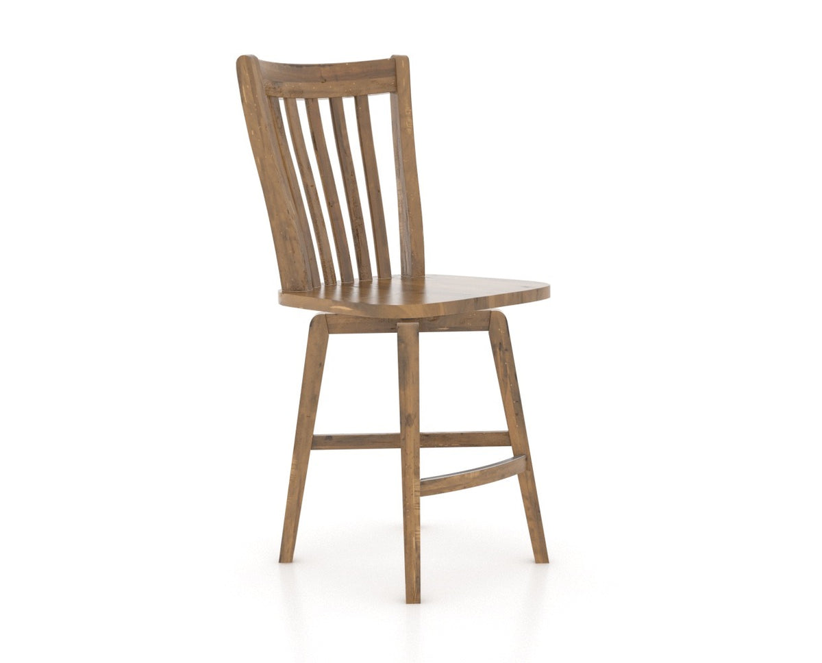 Canadel Champlain Counter Stool 7119 in Oak Washed, three-quarter view