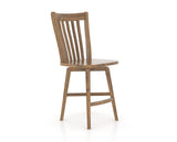 Canadel Champlain Counter Stool 7119 in Oak Washed, three-quarter view